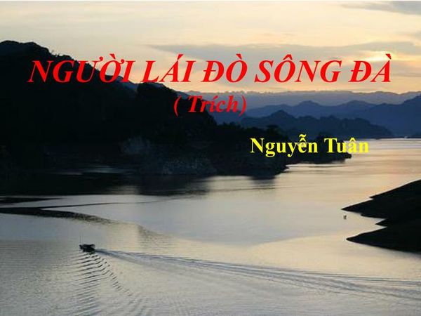 Người lái đò sông đà (Nguyễn Tuân)