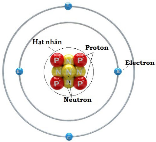 Các hạt cấu tạo nên hầu hết các nguyên tử
